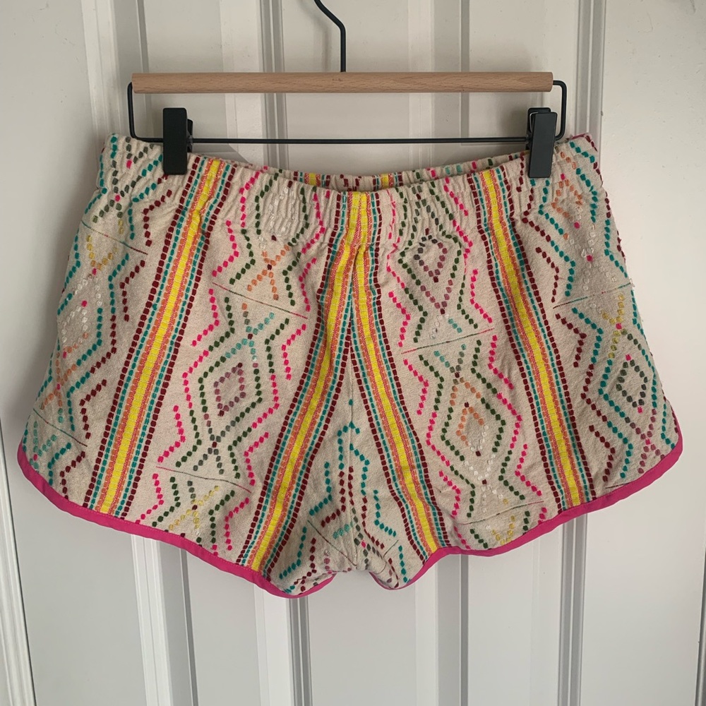 Judith March Aztec Embroided Shorts - Picture 6 of 7